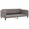 Sofá-cama, Sofá conversível 90x200 cm tecido cinzento-acastanhado