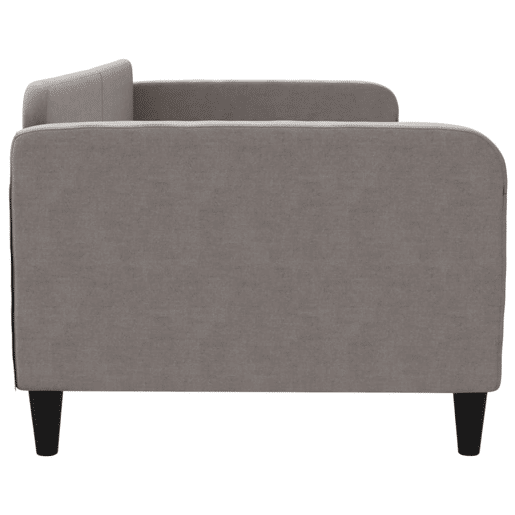 Sofá-cama, Sofá conversível 90x200 cm tecido cinzento-acastanhado
