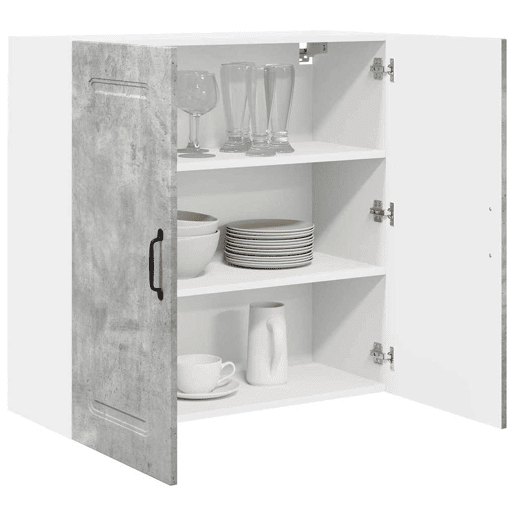 Armário de cozinha suspenso - armario de cocina colgante com porta Cinzento 80 x 31 x 80 cm