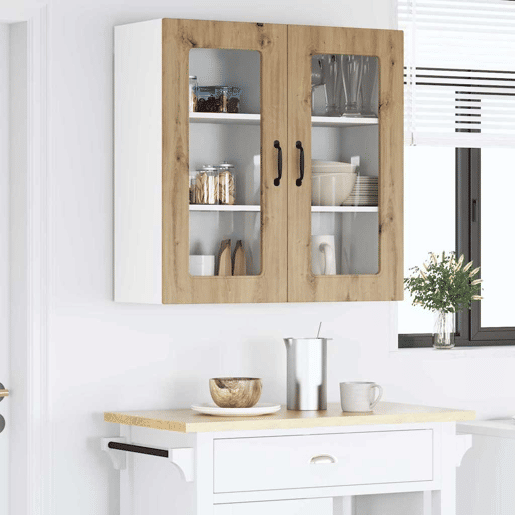 Armário de cozinha suspenso - armario de cocina colgante Carvalho Artesanal 80 x 31 x 80 cm Armário de cozinha suspenso - armario de cocina colgante Carvalho Artesanal 80 x 31 x 80 cm