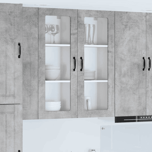 Armário de cozinha suspenso - armario de cocina colgante com porta Cinzento 40 x 31 x 100 cm