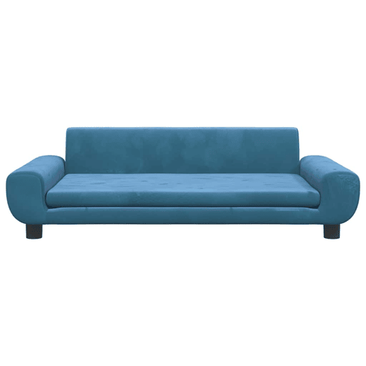 Sofá infantil, Sofá para criança 100x54x33 cm veludo azul Sofá infantil, Sofá para criança 100x54x33 cm veludo azul