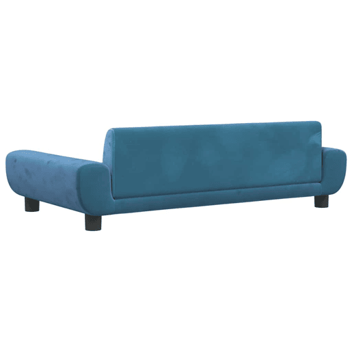 Sofá infantil, Sofá para criança 100x54x33 cm veludo azul Sofá infantil, Sofá para criança 100x54x33 cm veludo azul