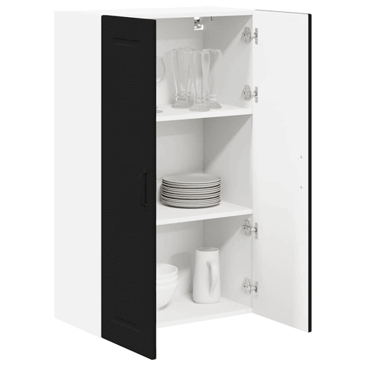 Armário de cozinha suspenso - armario de cocina colgante com porta Preto 60 x 31 x 100 cm