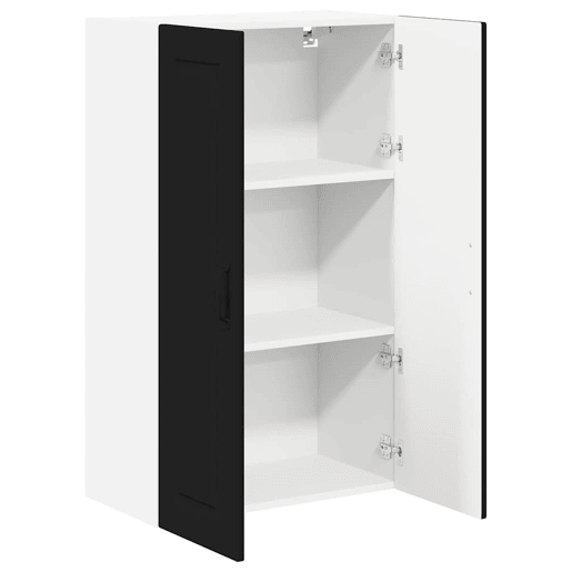 Armário de cozinha suspenso - armario de cocina colgante com porta Preto 60 x 31 x 100 cm