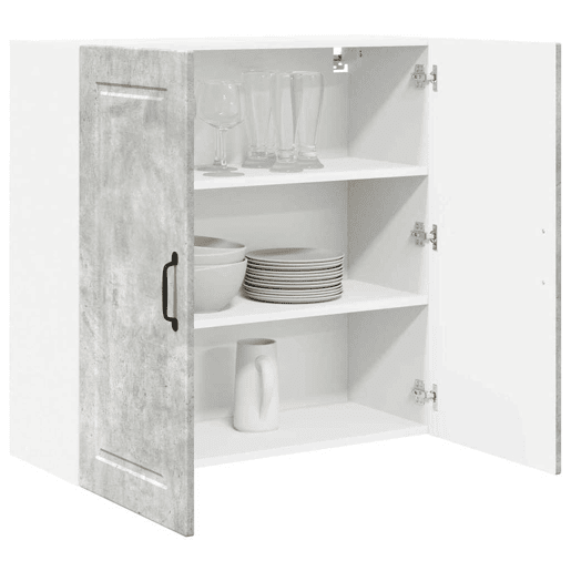 Armário de cozinha suspenso - armario de cocina colgante com porta Cinzento 80 x 31 x 80 cm