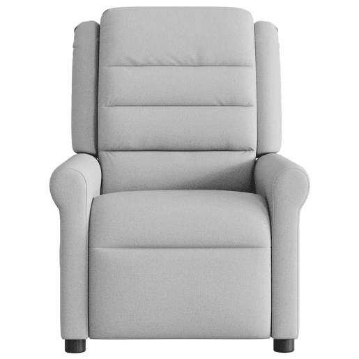 Cadeira de massagem reclinável - Poltrona relax tecido cinzento
