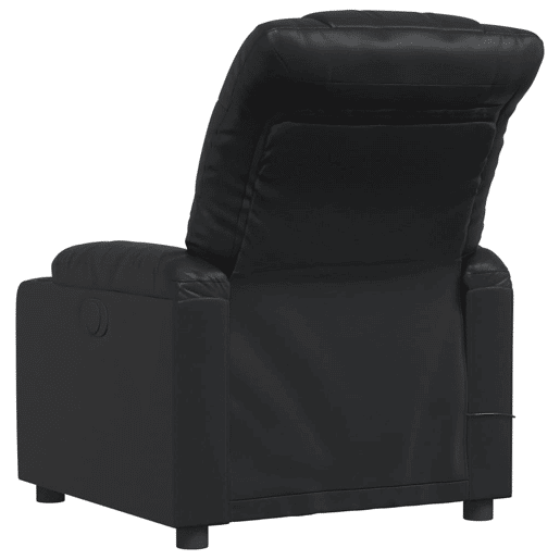 Poltrona de massagens reclinável - Poltrona relax couro artificial preto