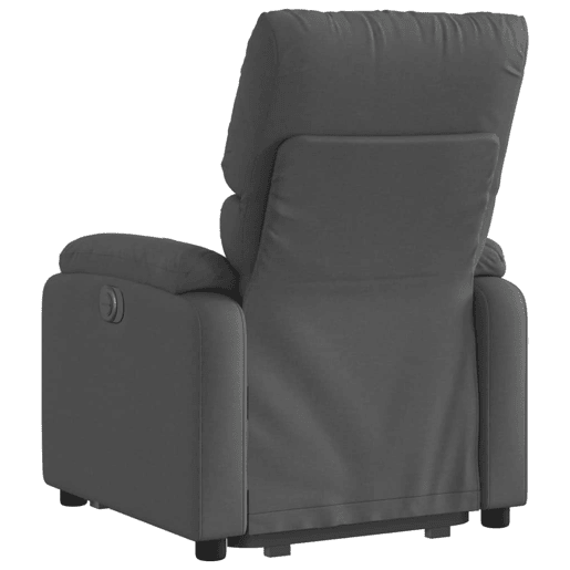 Poltrona reclinável - Poltrona relax elétrica tecido cinzento-escuro