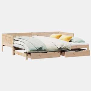 Sofá-cama, Sofá conversível com gavetão e gavetas sem colchão 90x190 cm