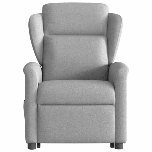 Poltrona elétrica elevatória massagens - Poltrona relax tecido cinzento-nublado