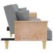 Sofá Cama - Sofá convertible Sofá Cama - Sofá convertible Gris Claro