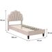 Cama de terciopelo 196x97 Cama de terciopelo 196x97 Beige
