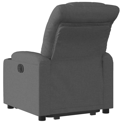 Poltrona reclinável - Poltrona relax elétrica tecido cinzento-escuro