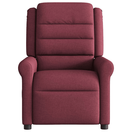 Poltrona de massagens reclinável - Poltrona relax tecido vermelho tinto