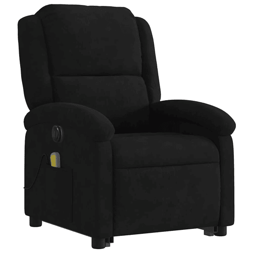 Poltrona massagens reclinável - Poltrona relax elétrica veludo preto