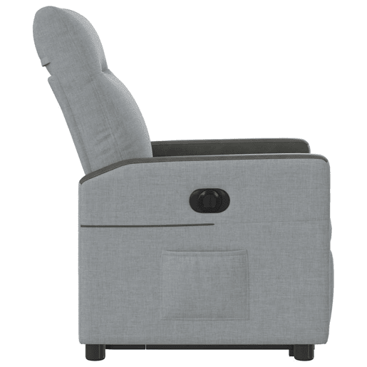 Poltrona reclinável - Poltrona relax elétrica tecido cinzento-claro