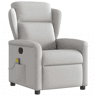 Cadeira de massagem reclinável - Poltrona relax tecido cinzento