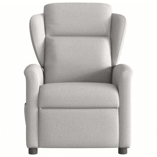 Cadeira de massagem reclinável - Poltrona relax tecido cinzento