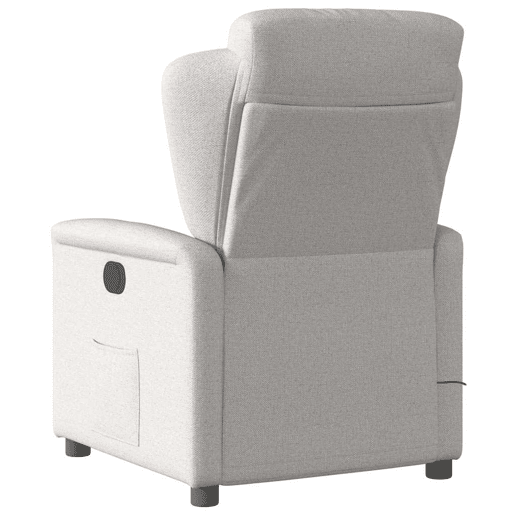 Cadeira de massagem reclinável - Poltrona relax tecido cinzento