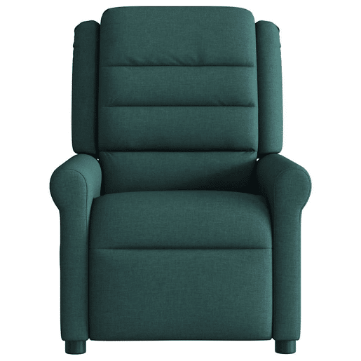 Poltrona de massagens reclinável - Poltrona relax tecido verde-escuro