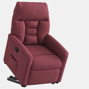 Poltrona reclinável - Poltrona relax elétrica tecido vermelho-tinto