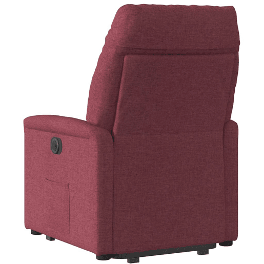 Poltrona reclinável - Poltrona relax elétrica tecido vermelho-tinto Poltrona reclinável - Poltrona relax elétrica tecido vermelho-tinto