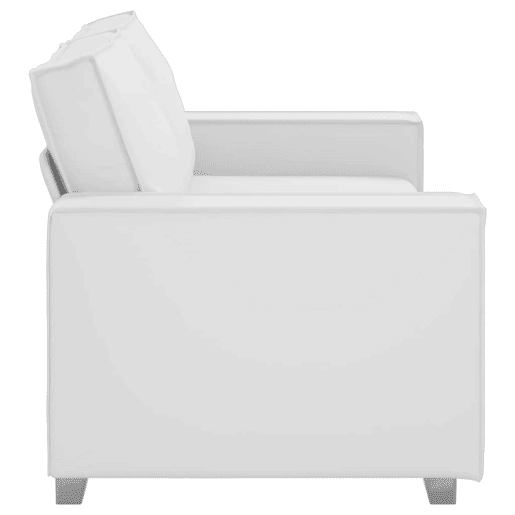 Sofá 3 lugares, Sofá fixo Branco 180 x 78 x 84 cm tecido