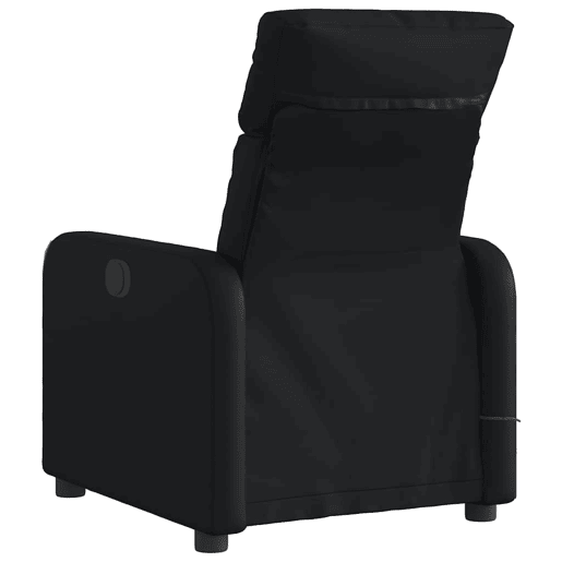 Poltrona massagens reclinável - Poltrona relax elétrica couro artificial preto