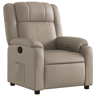 Poltrona reclinável - Poltrona relax couro artificial cor cappuccino