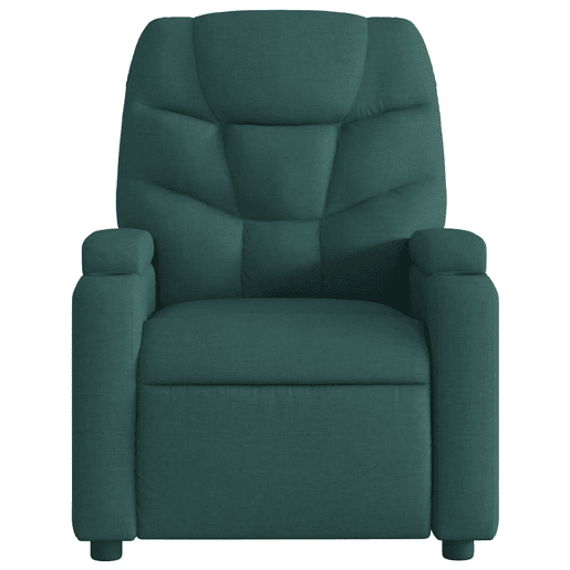 Poltrona de massagens reclinável - Poltrona relax tecido verde-escuro