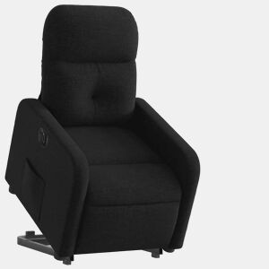 Poltrona reclinável - Poltrona relax elétrica tecido preto