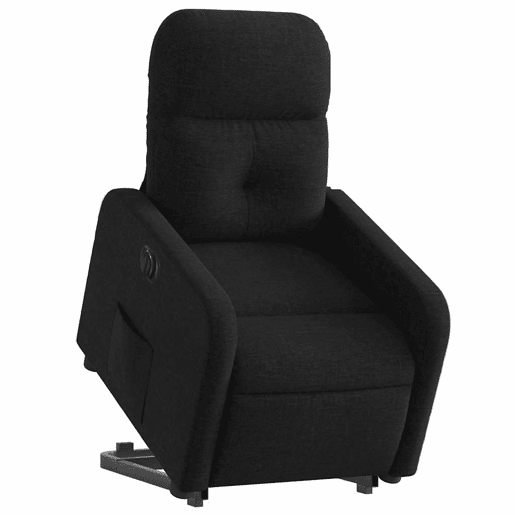 Poltrona reclinável - Poltrona relax elétrica tecido preto