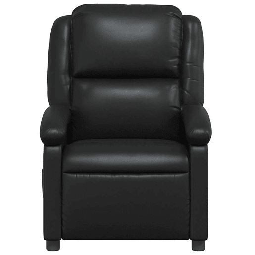 Poltrona de massagens reclinável - Poltrona relax couro artificial preto