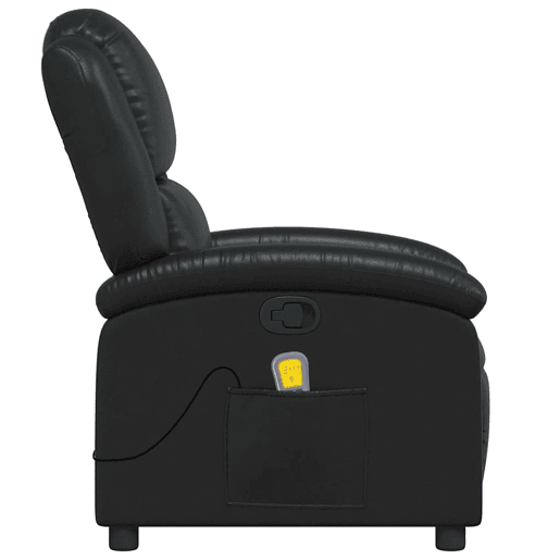 Poltrona de massagens reclinável - Poltrona relax couro artificial preto