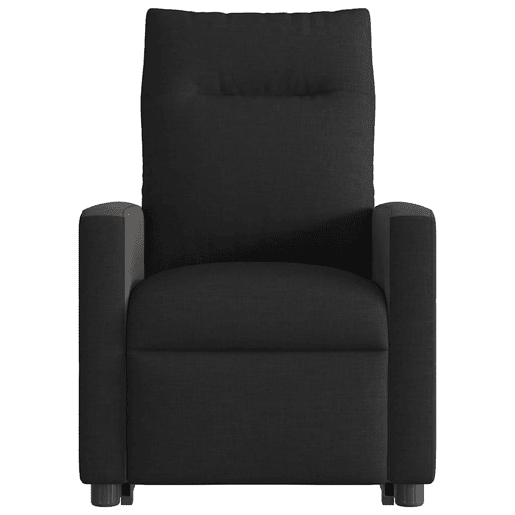 Poltrona elétrica elevatória massagens - Poltrona relax tecido preto