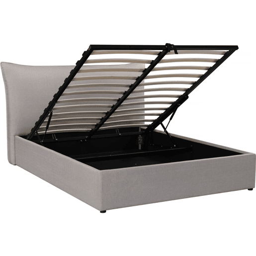 Cama dupla com arrumação Megeve 140 x 200 cm - Cinzento