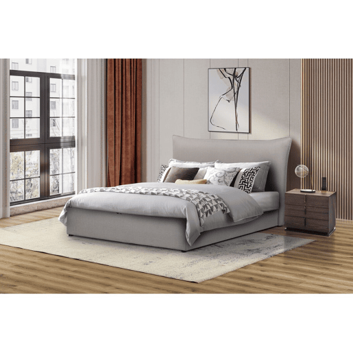 Cama dupla com arrumação Megeve 140 x 200 cm - Cinzento