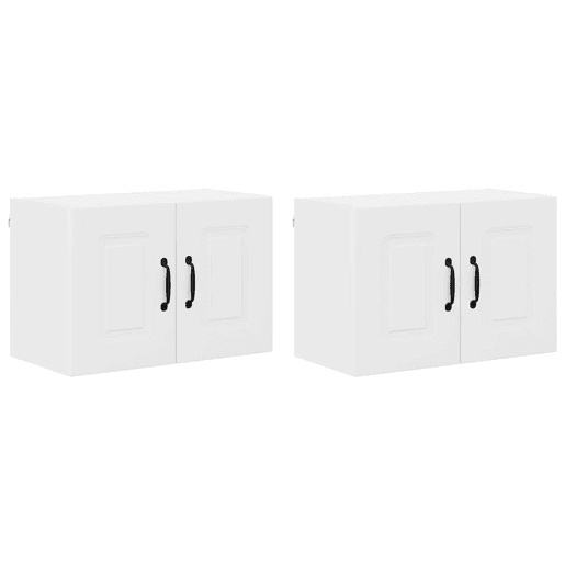 Lote de 2 Armários de cozinha suspendidos - Cozinha modular Colgantes Branco 60 x 31 x 40 cm