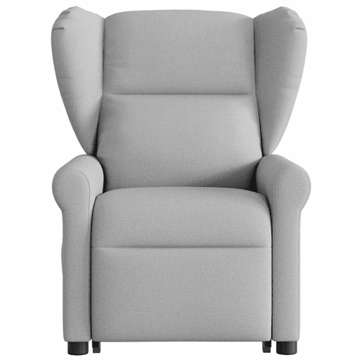 Poltrona elétrica elevatória massagens - Poltrona relax tecido cinzento-nublado