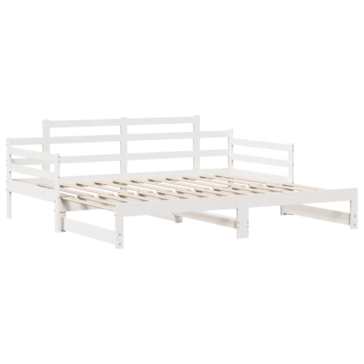 Sofá-cama, Sofá conversível com gavetão e gavetas sem colchão 90x200 cm branco