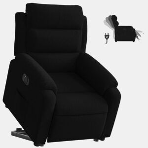 Poltrona reclinável - Poltrona relax elétrica veludo preto