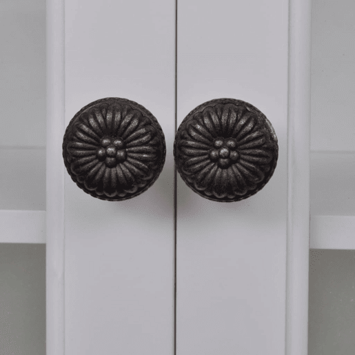 Armário de parede para cozinha - Cozinha modular com porta de vidro branco