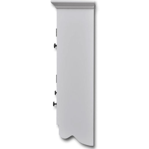 Armário de parede para cozinha - Cozinha modular com porta de vidro branco