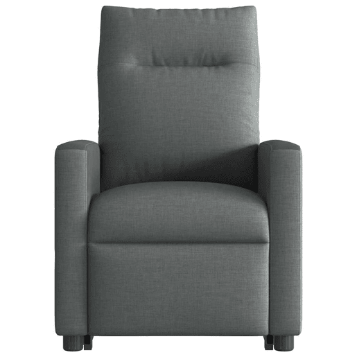Poltrona elétrica elevatória massagens - Poltrona relax tecido cinzento-escuro