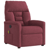 Poltrona de massagens reclinável - Poltrona relax tecido vermelho tinto