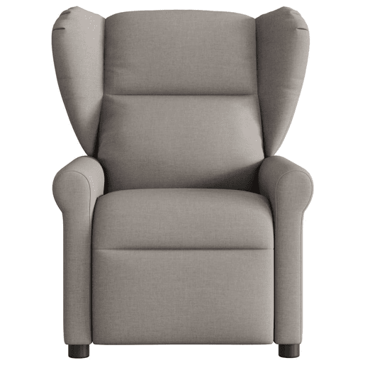 Poltrona de massagens reclinável - Poltrona relax tecido cinzento-acastanhado