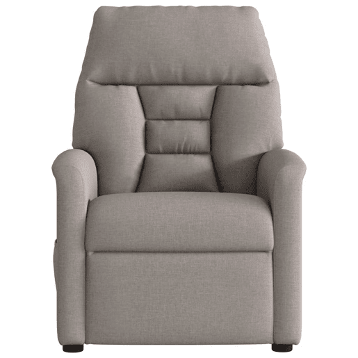 Poltrona de massagens reclinável - Poltrona relax tecido cinzento-acastanhado
