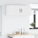 Armario de cocina de pared - Mueble cocina con estante 2 pcs Armario de cocina de pared - Mueble cocina con estante 2 pcs Blanco
