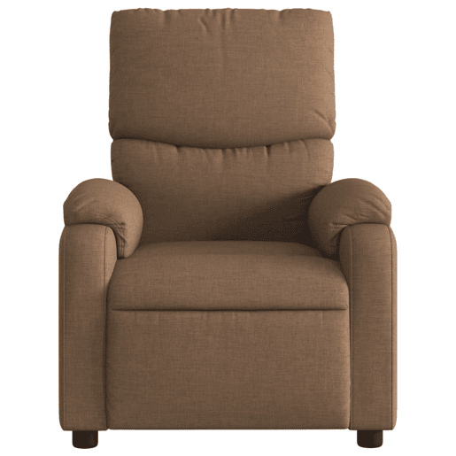 Poltrona de massagens reclinável - Poltrona relax tecido castanho